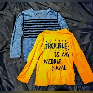 Bundle of 2 long sleeve boy shirts